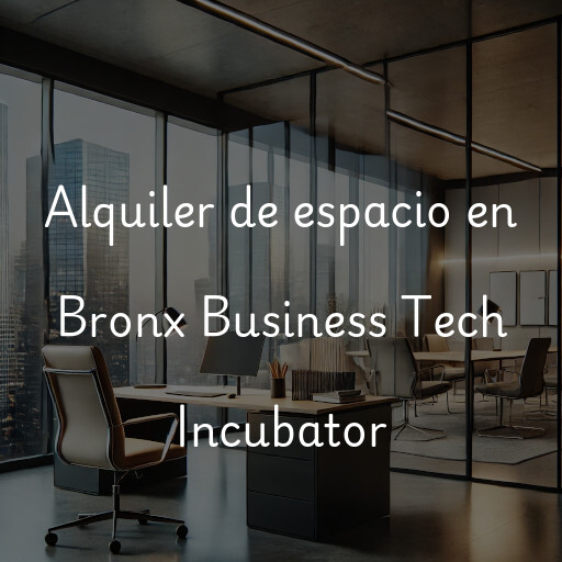 Alquiler de espacio en Bronx Business Tech Incubator