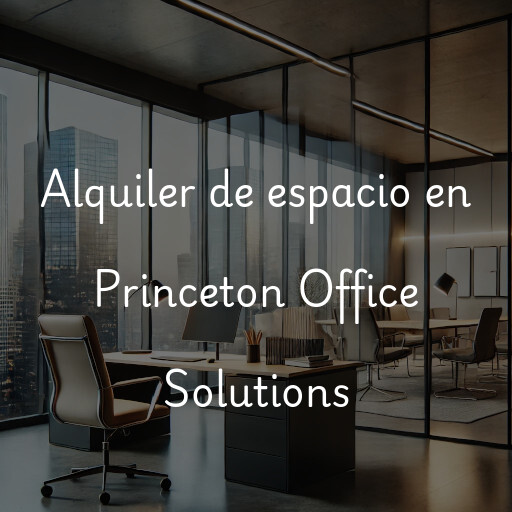 Alquiler de espacio en Princeton Office Solutions