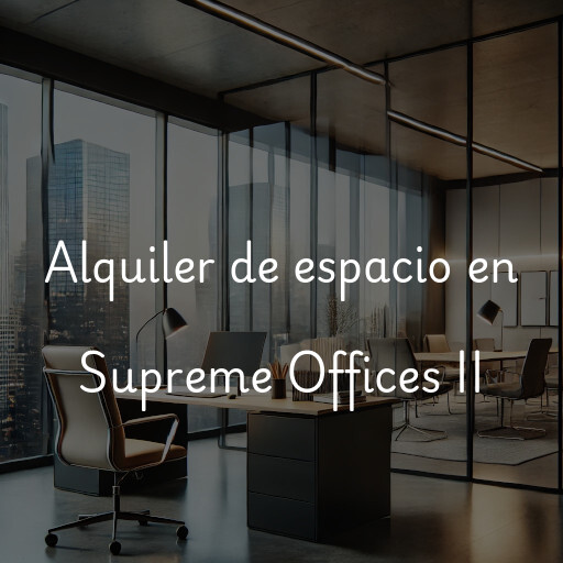 Alquiler de espacio en Supreme Offices II